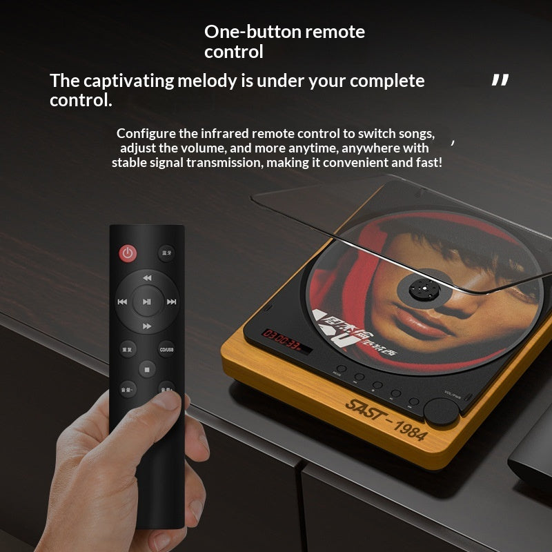Retro-CD-Player mit Vinyl-Look