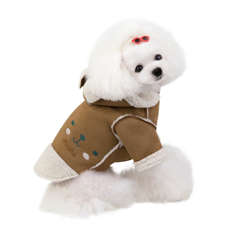 Samt-Jacke mit Revers für Hunde und Katzen