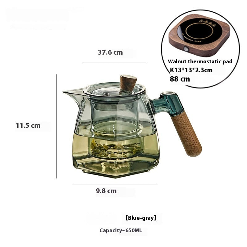 Teekannen-Set aus hitzebeständigem Glas