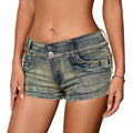 Sexy Low-Rise Denim Shorts mit Ripped-Details