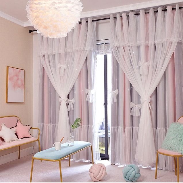 Nordische Vorhänge Stern Prinzessin | LuxeStyle