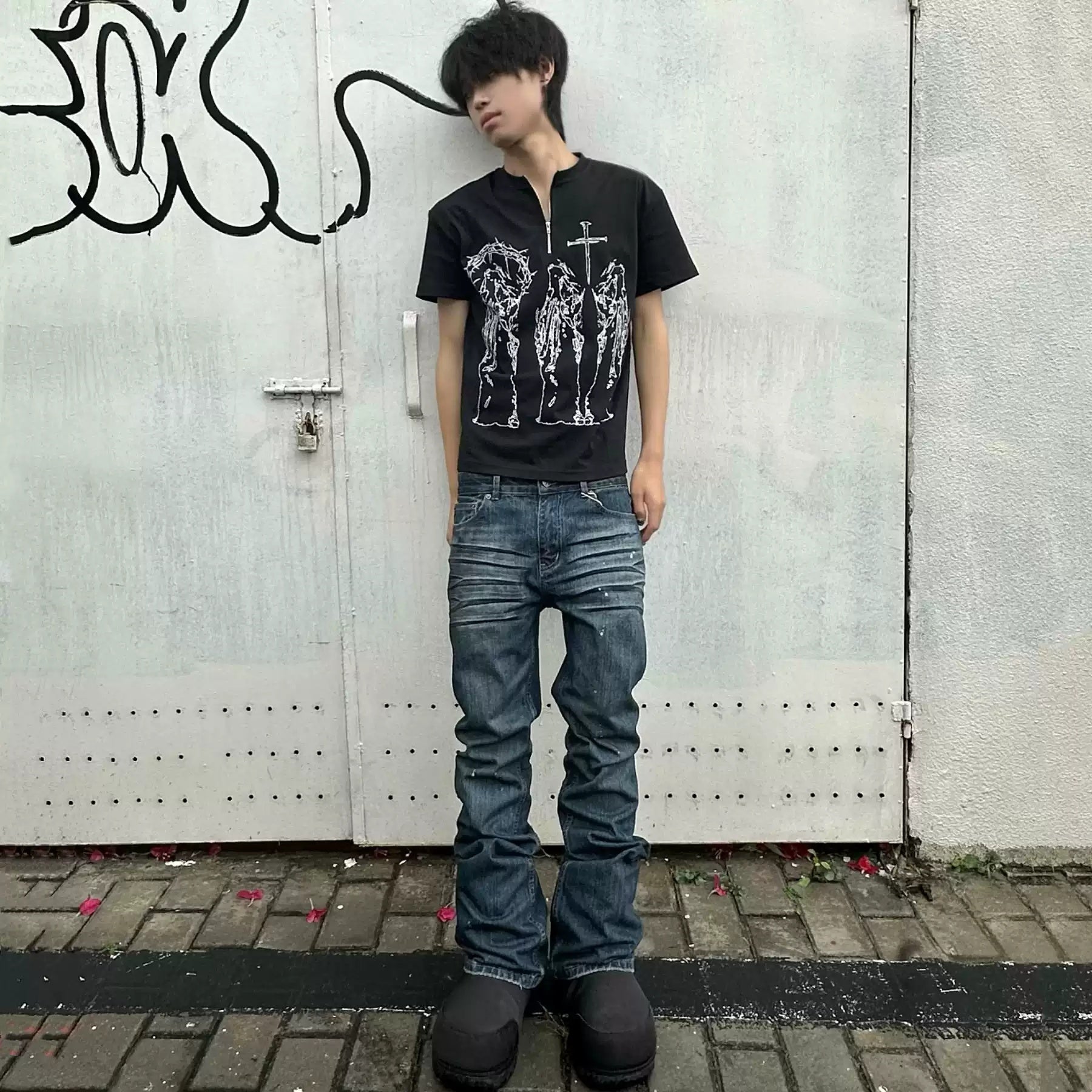 Distress-Jeans Slim-fit