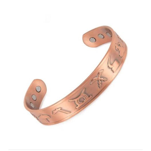 LuxeStyle Retro Totem Magnet Armband aus Kupfer – Bild 1 – LuxeStyle Schweiz