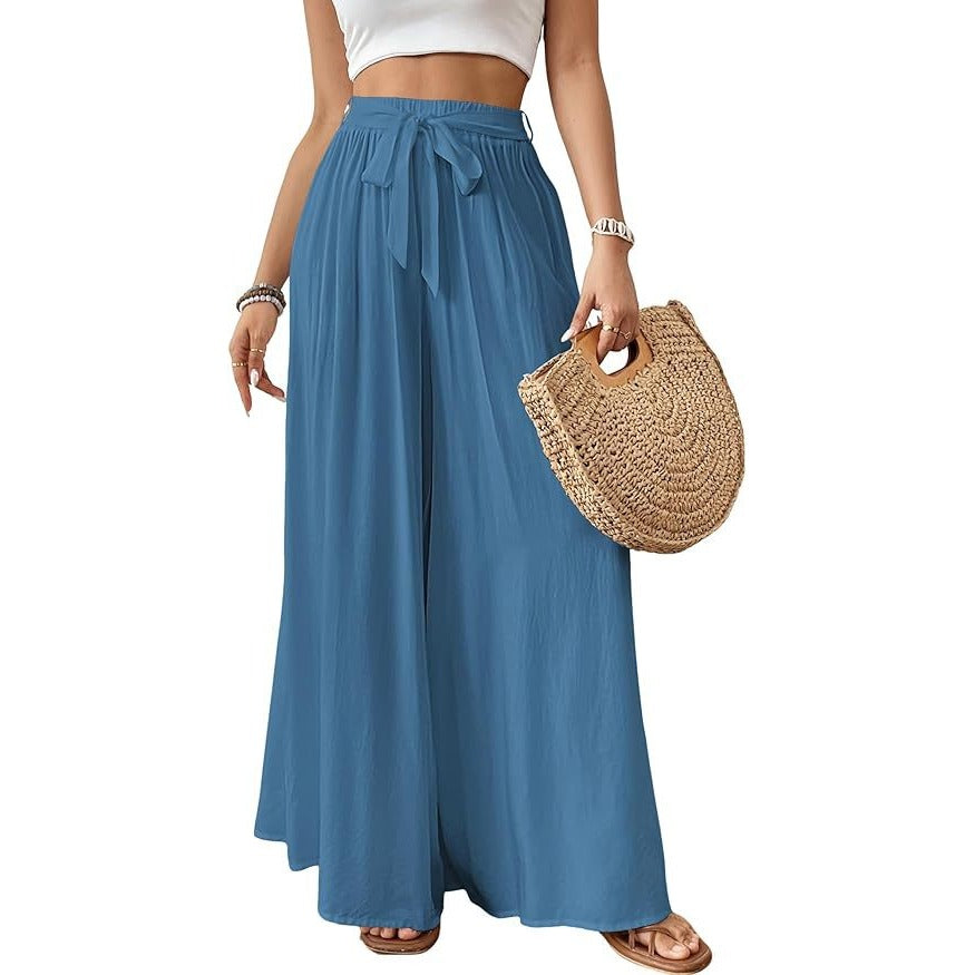 Flowing Floral Wide-Leg Hose für Damen – Bild 1 | LuxeStyle