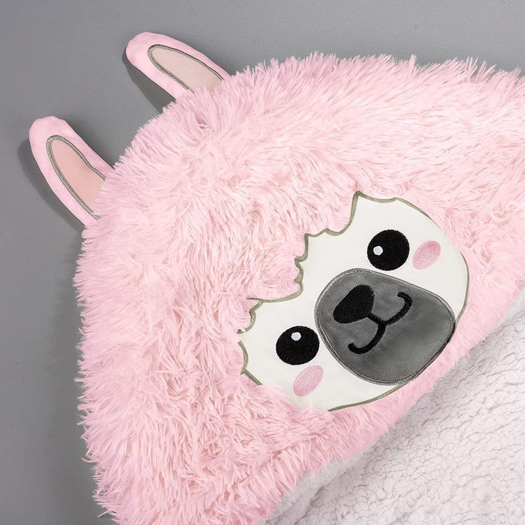 Alpaka-Print Flanell-Decke für Zuhause