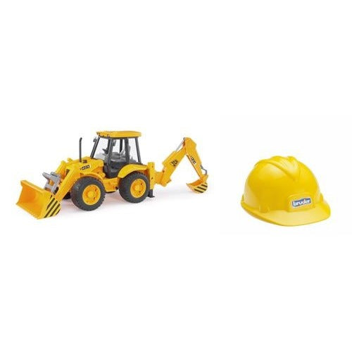 BRUDER Bauset JCB 4CX Baggerlader mit Spielhelm – Bild 1 | LuxeStyle