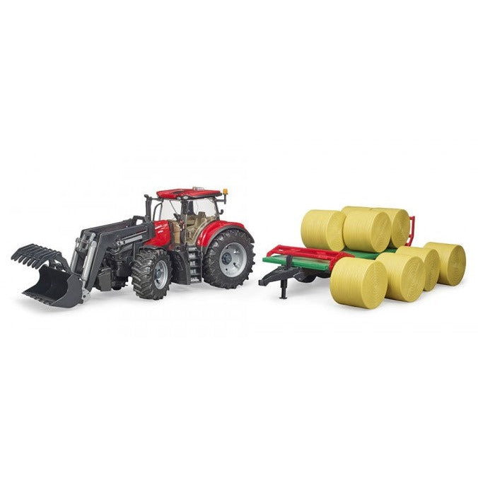Case IH Optum 300CVX mit Frontlader und Ballentransportanhänger – Bild 1 | LuxeStyle