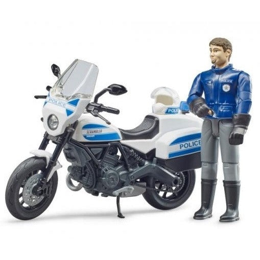 bworld Scrambler Ducati Polizeimotorrad und Polizist – Bild 1 | LuxeStyle