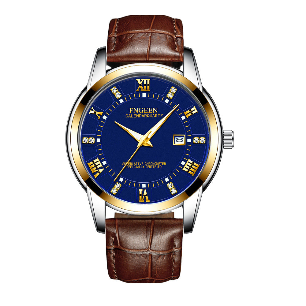 Herren Quarzuhr, ultraflach, wasserdicht, Kalender – Bild 9 | LuxeStyle