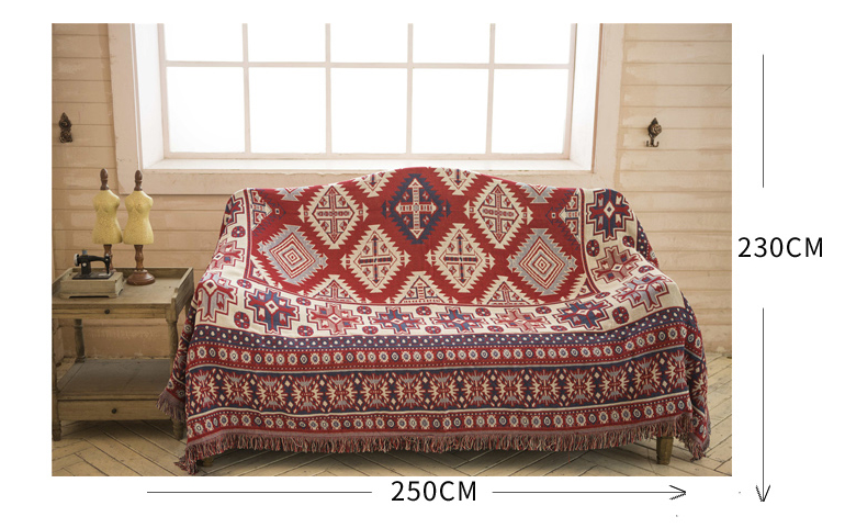 Sofaüberwurf Baumwolle – Geometrische Abstraktion – Bild 6 | LuxeStyle