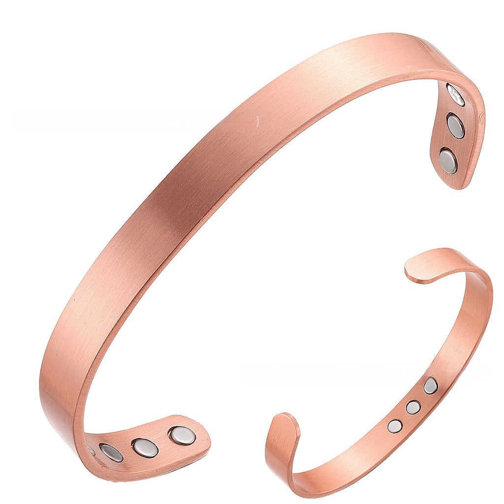 Kupfer Magnetarmband – schlicht & poliert | LuxeStyle