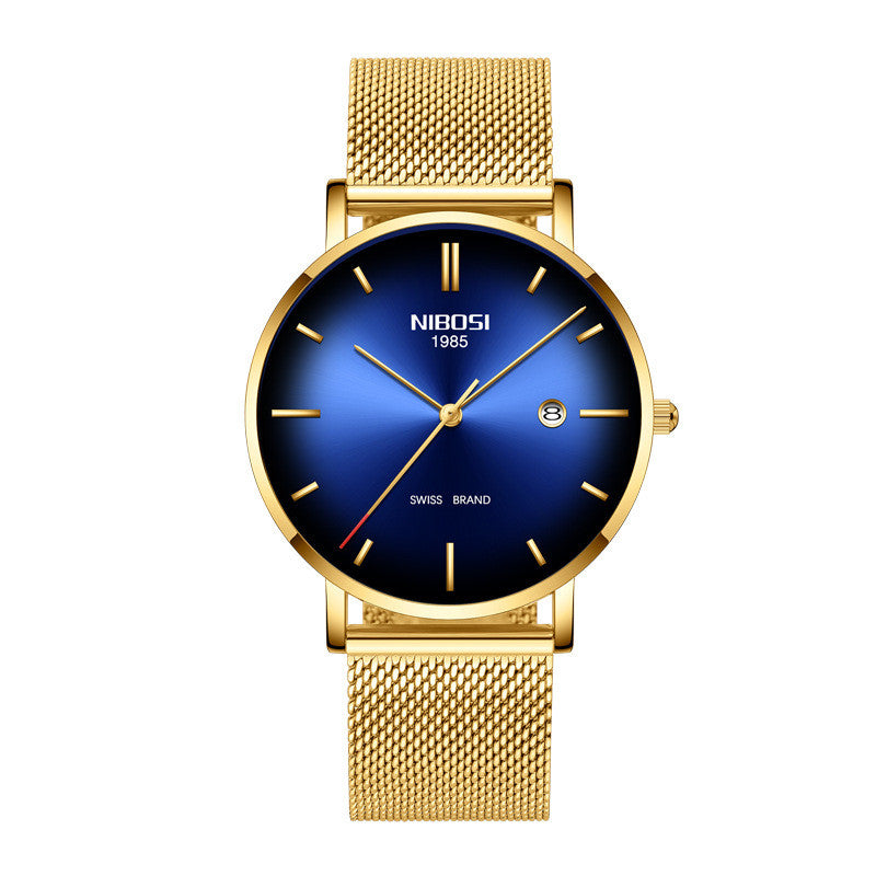 NIBOSI Herrenuhr – Wasserdicht, Kalender, Quarz – Bild 3 | LuxeStyle