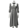 Retro-Kleid mit Reverskragen und Karomuster – Bild 7 | LuxeStyle