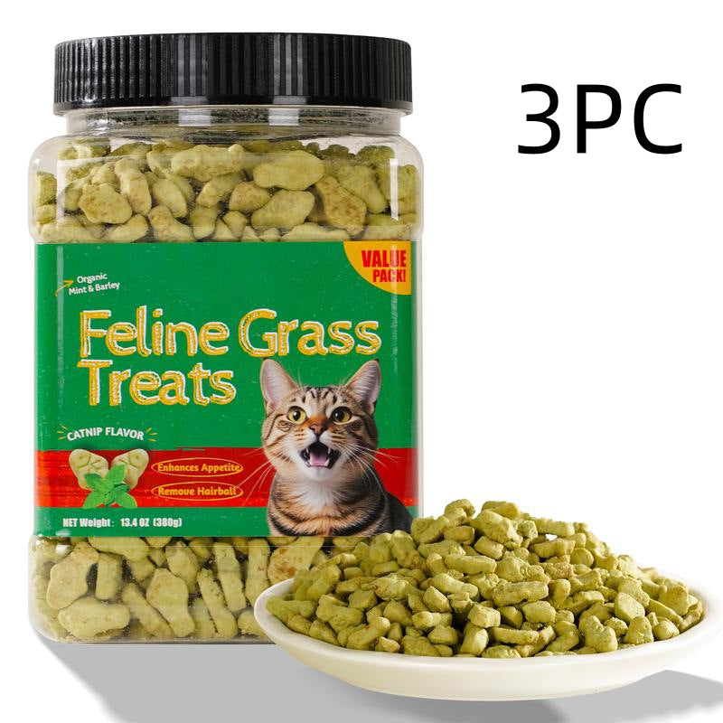 Katzen- und Hunde-Gras-Biskuits gegen Haarballen