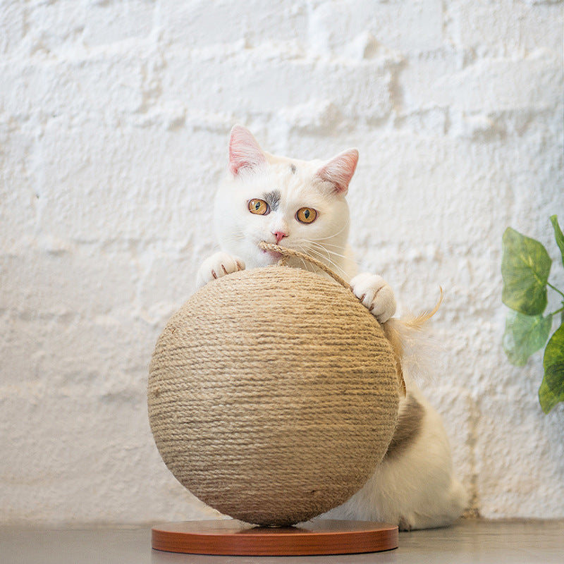 Hanfseil-Spielball für Katzen