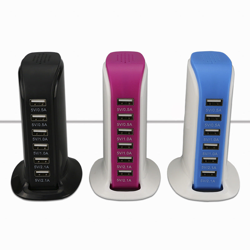30W Vertikales USB-Ladegerät mit 6 Ports – Bild 5 | LuxeStyle