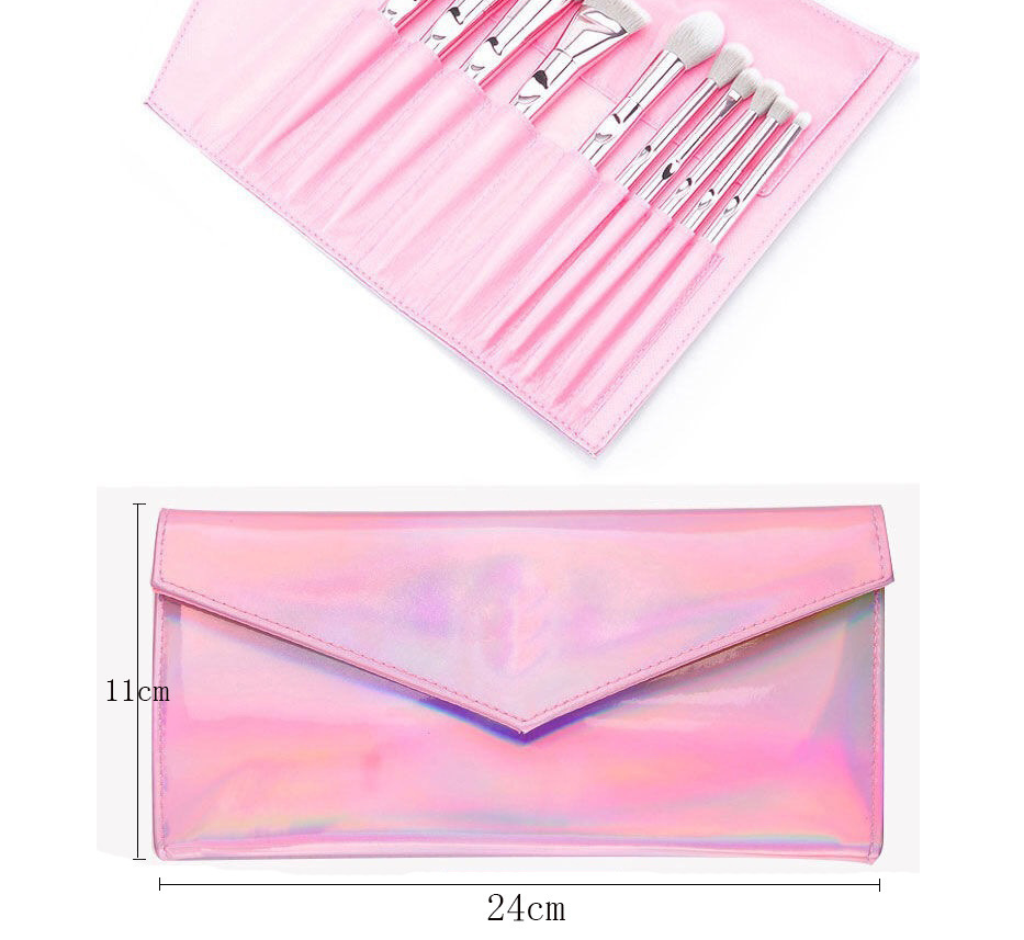 10 Make-up Pinsel mit langem Stiel