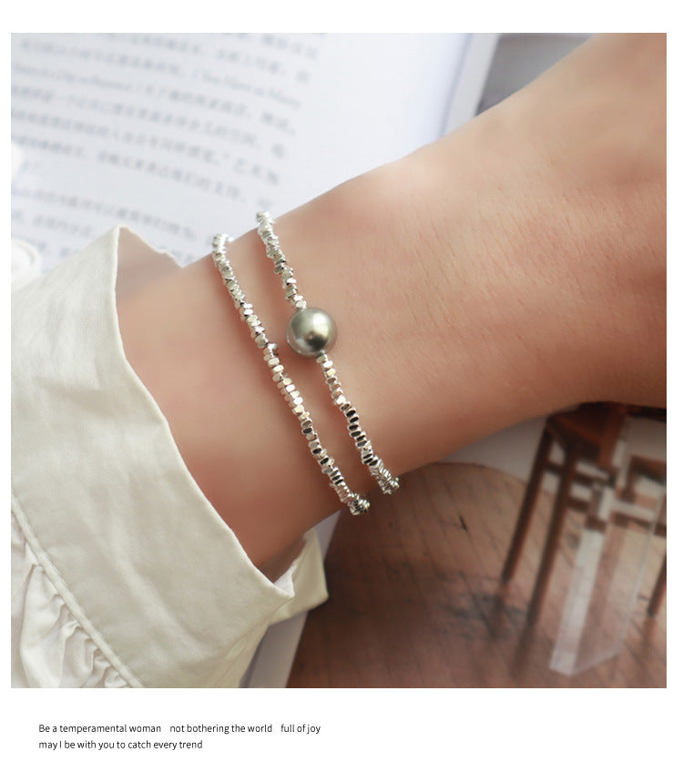 Dezentes Silberarmband mit Süsswasserperlen – Bild 3 | LuxeStyle