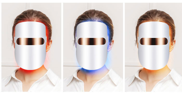 Gesichtsmaske mit Photonenlicht