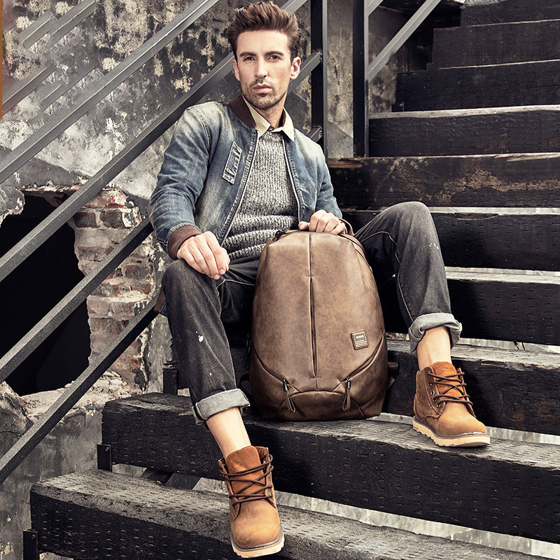Khaki Rucksack mit grossem Fassungsvermögen | LuxeStyle