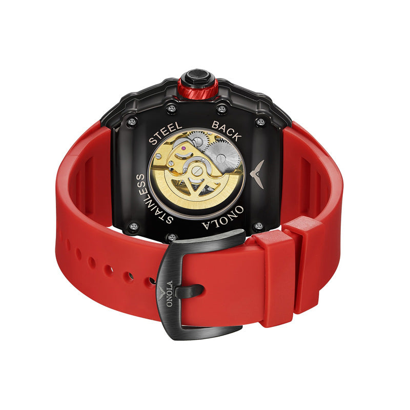 Automatische Herrenuhr mit Silikonband – Bild 7 | LuxeStyle