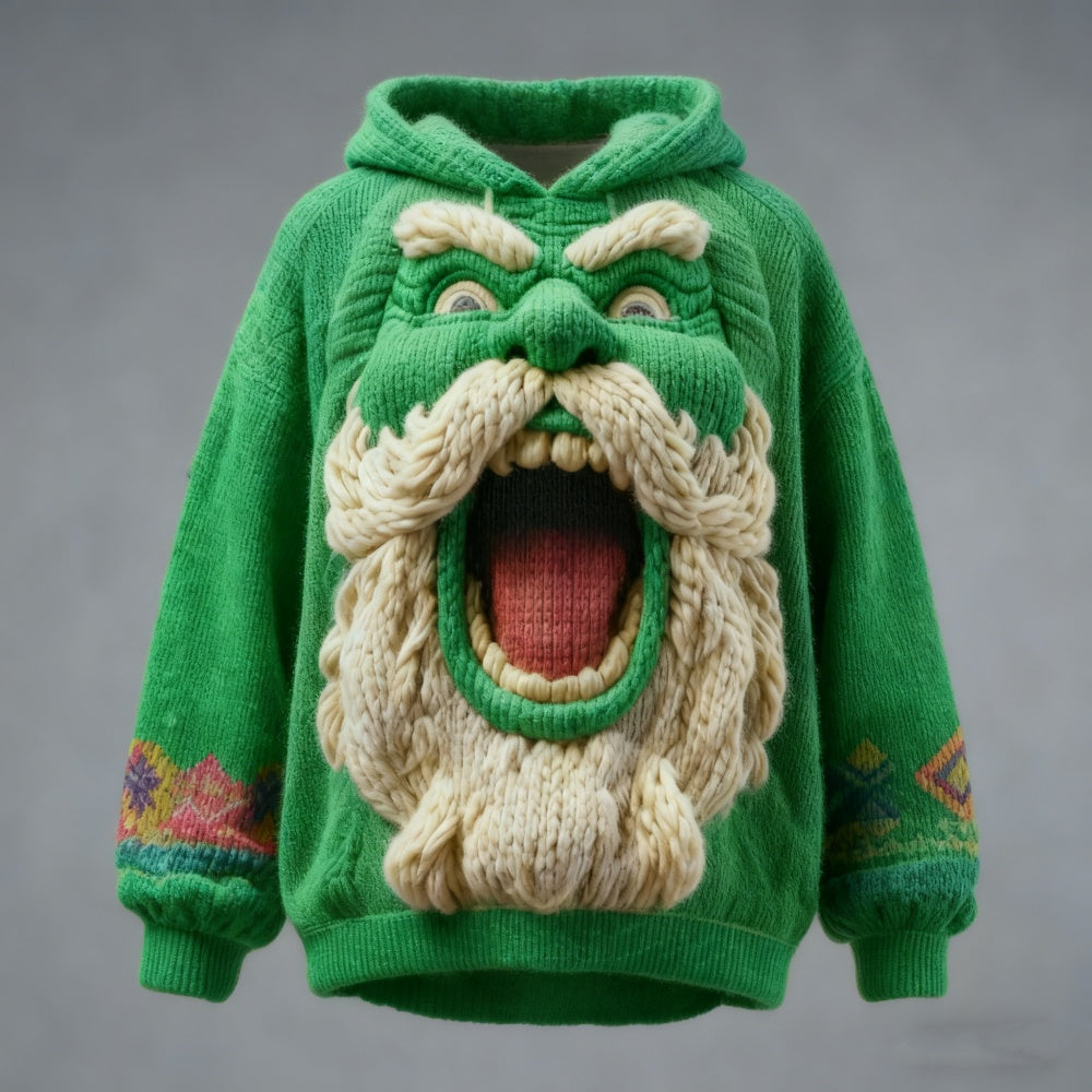 3D Retro Hoodie für Herren