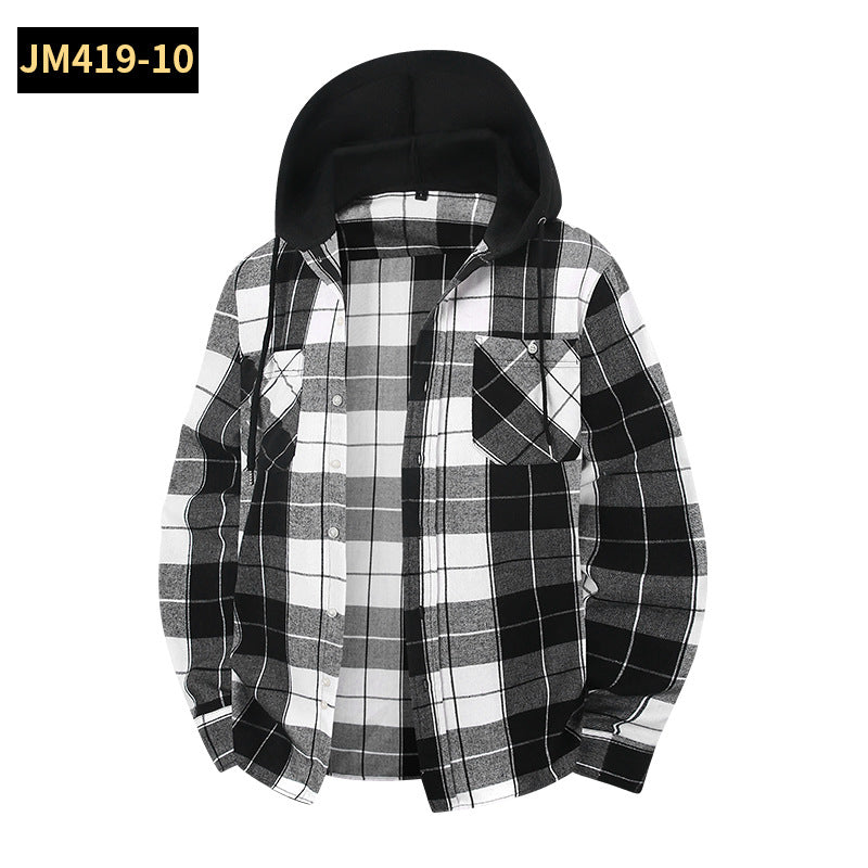 Hoodie mit Plaid-Muster – Bild 11 | LuxeStyle