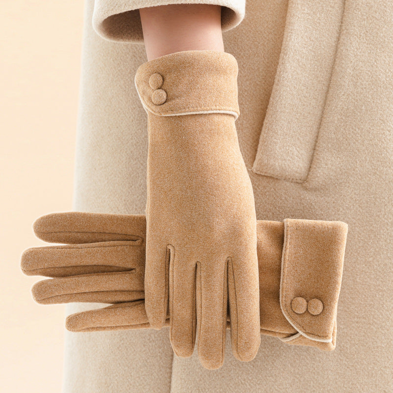 Warme Fleece-gefütterte Handschuhe mit Schleife – Bild 1 | LuxeStyle