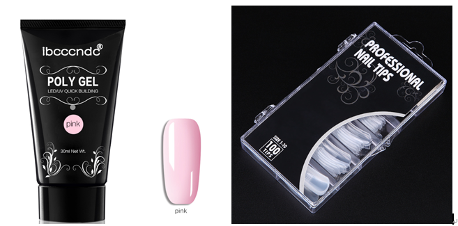 Painless Crystal Gel Nagelverlängerungs-Set