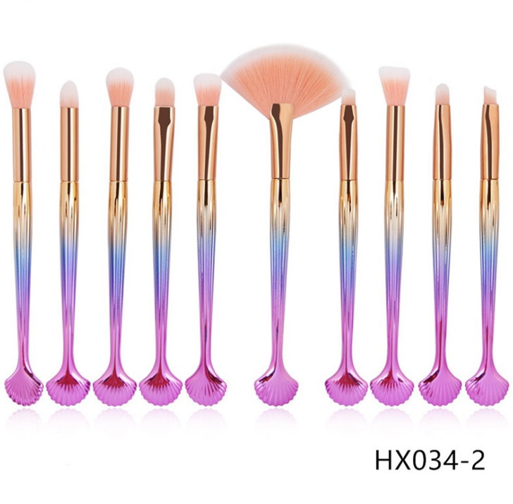 Make-up Pinselset «The Shell» mit 10 Pinseln – Bild 5 | LuxeStyle