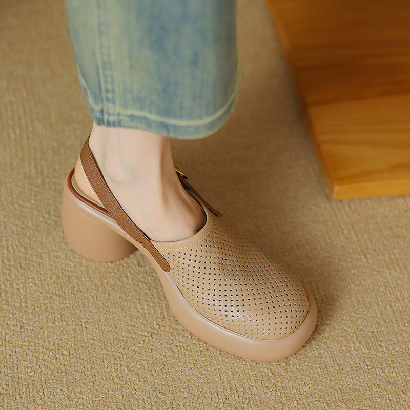 Plateau-Sandalen mit runder Kappe – Bild 13 | LuxeStyle