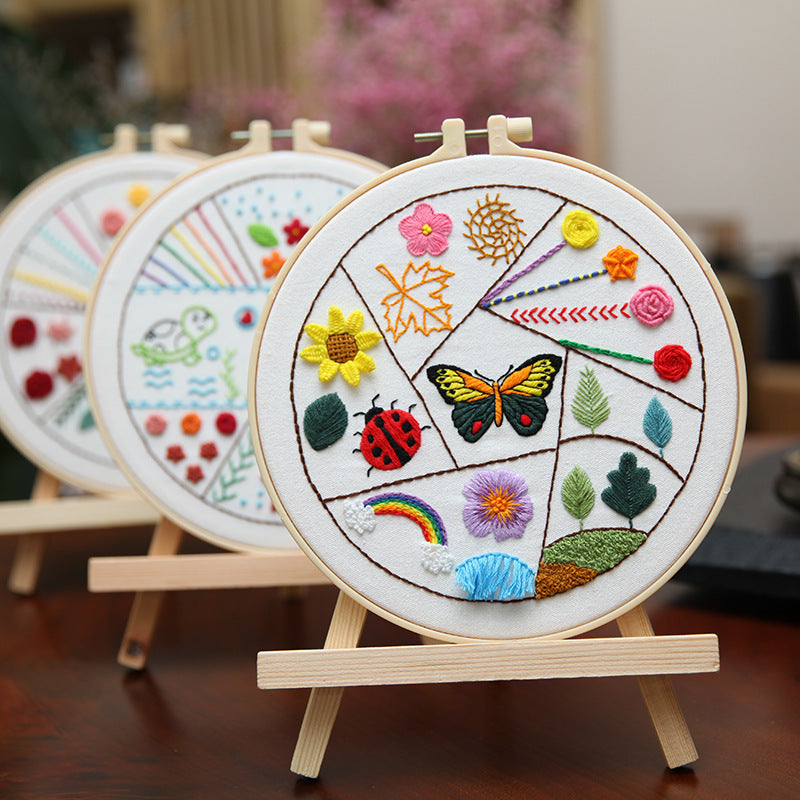 Stick-Set Blumen & Tiere für Anfänger