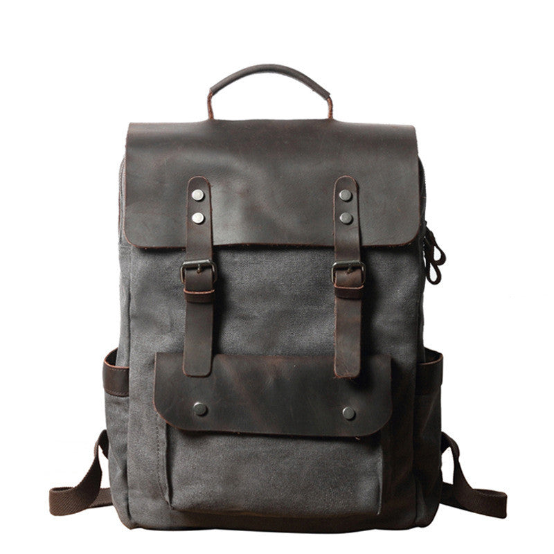 Outdoor-Rucksack mit Canvas-Material – Bild 3 | LuxeStyle
