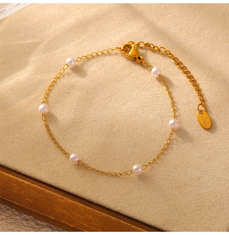 Damen Armband aus Titanstahl – Gold | LuxeStyle