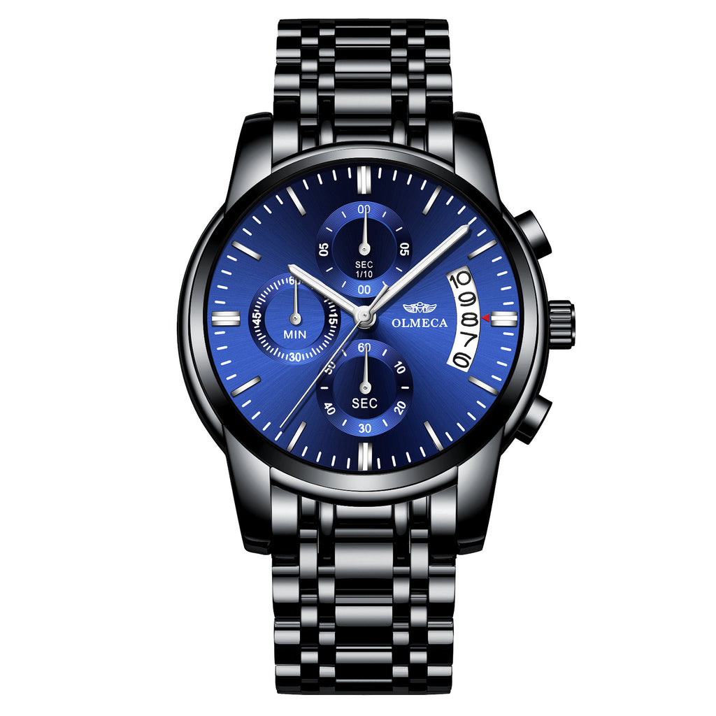 Butterfly-Clip Stahlarmband Herren-Wasseruhr Leuchtfunktion – Bild 2 | LuxeStyle