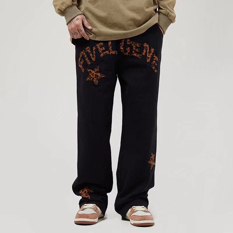 Bestickte Freizeithose für Herren