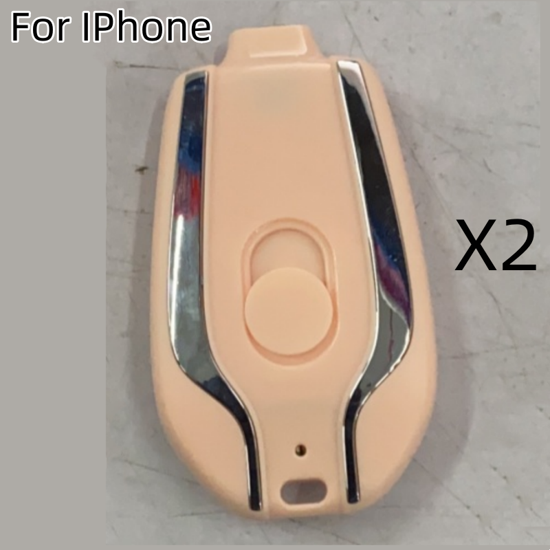 Mini Notfall Powerbank mit Karabiner (USB-C)