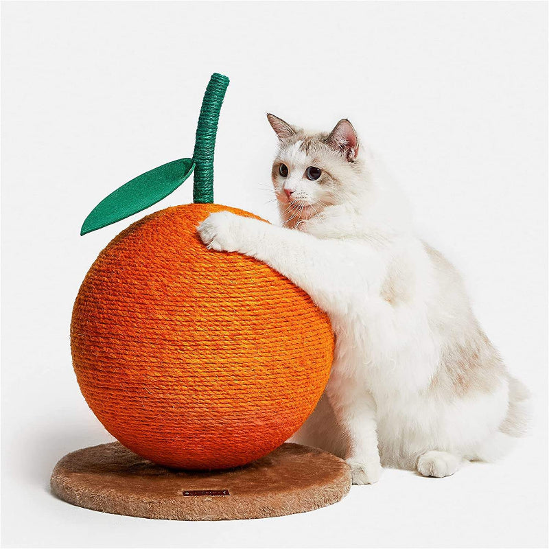 Orangen-Kirschen Katzenbaum mit Kratzstamm