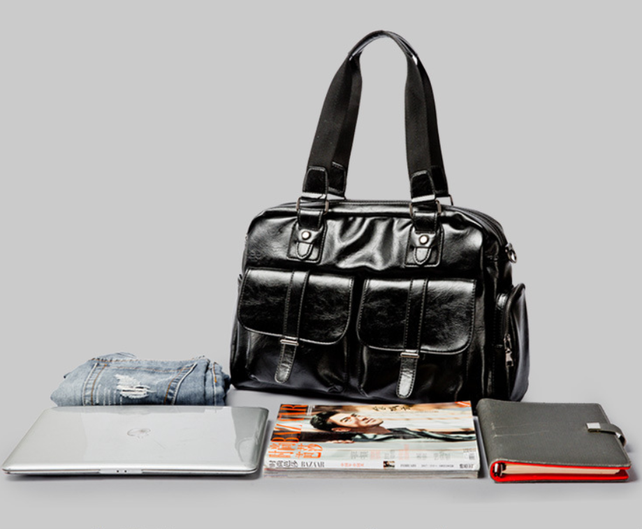 PU Schultertasche für Reisen – 14 Zoll – Bild 3 | LuxeStyle