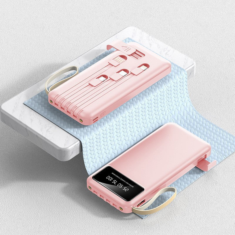 Power Bank mit Schnellladung & integriertem Kabel
