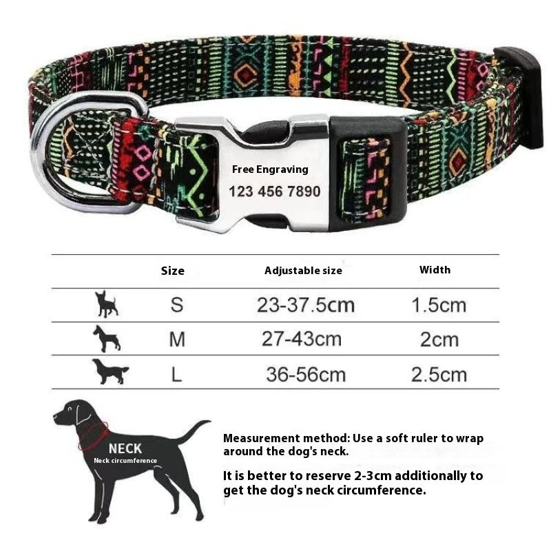 Halsband für Hunde, verstellbar, gestreift – Bild 3 | LuxeStyle