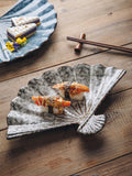Japanisches Keramik-Sushi-Teller Fächerform – Bild 1 | LuxeStyle