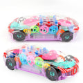 Transparentes Puzzle-Konzeptauto
