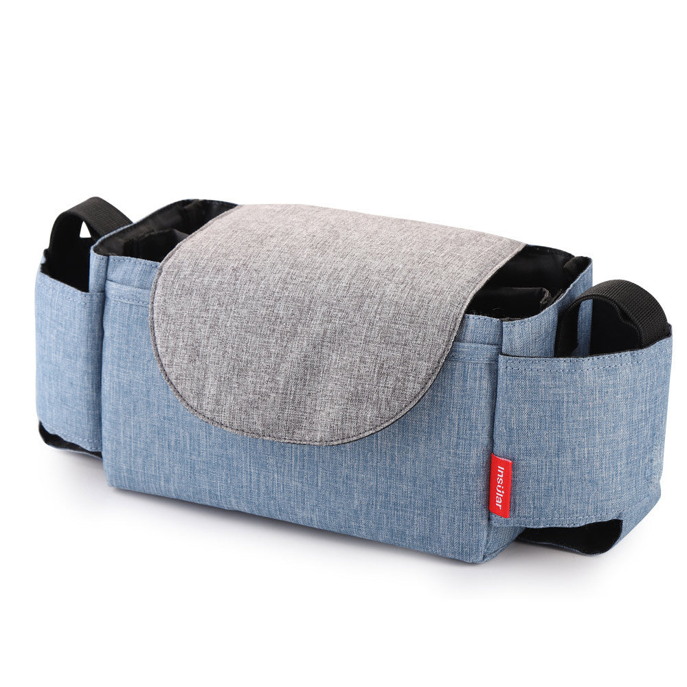 Kinderwagen-Organizer mit Flaschenhalter