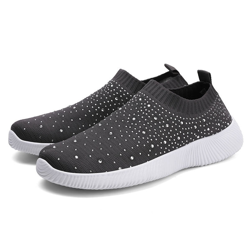 Leichte Flyknit Slip-On Freizeitschuhe