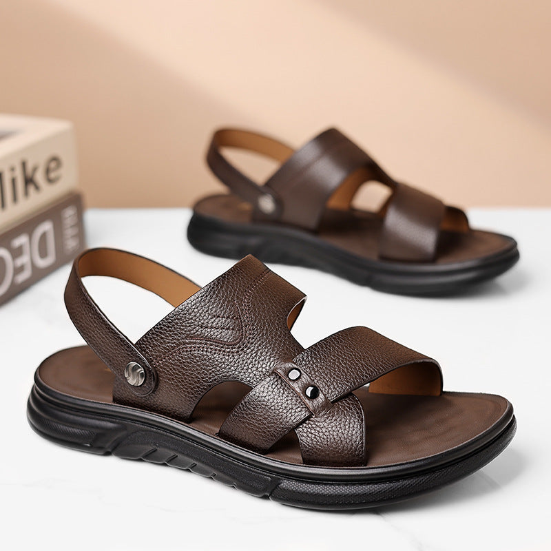 Herren Leder-Strandschuhe atmungsaktiv