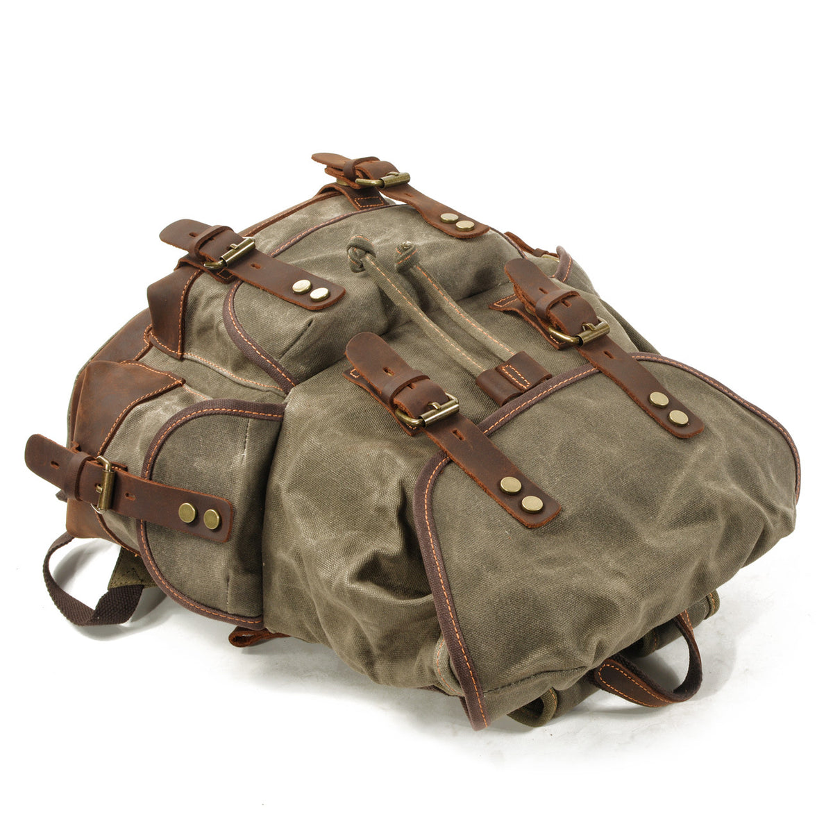 Rucksack aus Canvas und Leder – Bild 6 | LuxeStyle