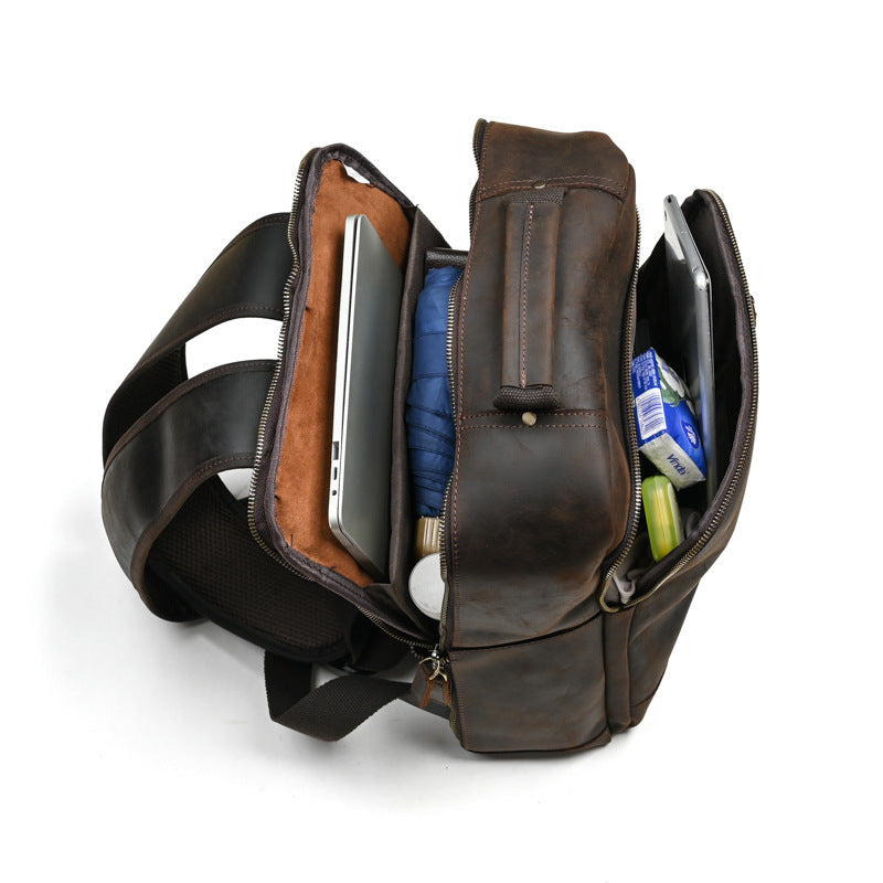 Leder-Reise-Rucksack für Herren | LuxeStyle