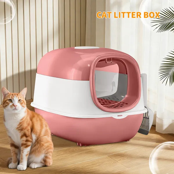 Pinkes Katzenkistchen E24 aus dickem Material