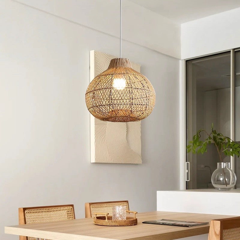 Wicker Lampe für Esszimmer – Wisteria oder Kaffee – Bild 4 | LuxeStyle